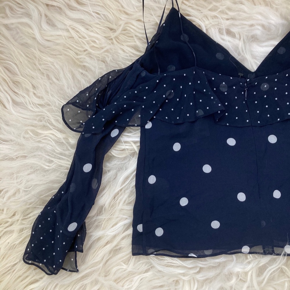 NICHOLAS Spot Print Spiral Sleeve Top - Picture 11 of 15